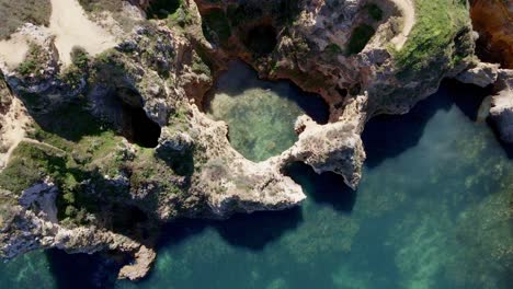 La-Costa-De-Lagos,-Algarve.-Tomada-Por-Drone