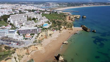 The-coast-of-Lagos-city,-province-of-Algarve,-Portugal