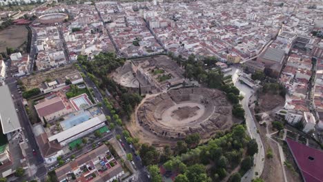 Merida's-Historic-Gems:-Amphitheatre-and-Roman-Theatre,-Spain