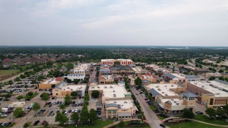 Editorial-aerial-footage-of-The-Shops-at-Highland-Village-in-highland-Village-Texas