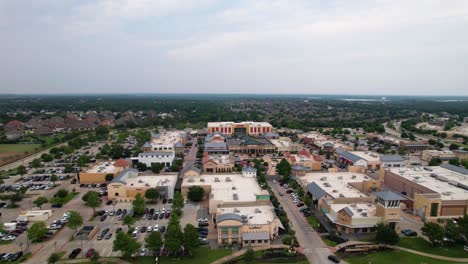 Imágenes-Aéreas-Editoriales-De-Las-Tiendas-De-Highland-Village-En-Highland-Village,-Texas.