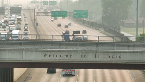 Willkommen-In-Illinois-Auf-Der-Brücke