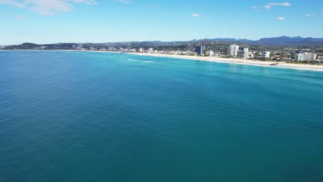 Palm-Beach---Gold-Coast-Queensland---QLD---Australia---Aerial-Shot---Clear-Blue-Waters