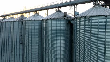 Silos---Storage-Of-Agricultural-Production---drone-shot