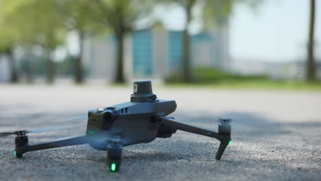 Modern-and-sophisticated-DJI-Mavic-3E-enterprise-drone-for-photogrammetry-taking-off