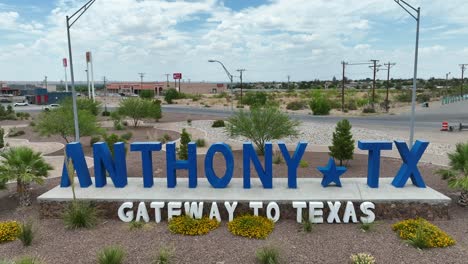 Anthony,-Texas-Zeichen
