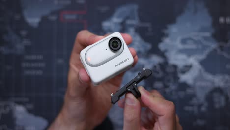Attaching-Quick-Release-Mount-To-Insta360-GO-3-Action-Camera