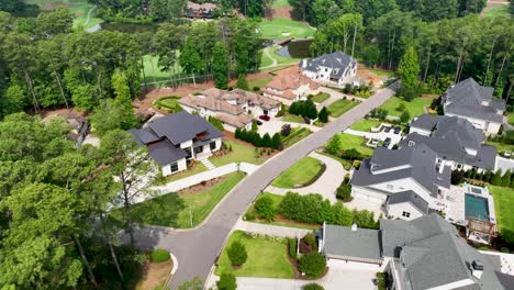 The-aerial-shot-begins-with-a-wide-view-capturing-an-upscale-neighborhood-nestled-in-a-desirable-location