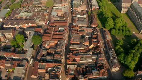 Aerial-shot-over-Winchester-town-high-street
