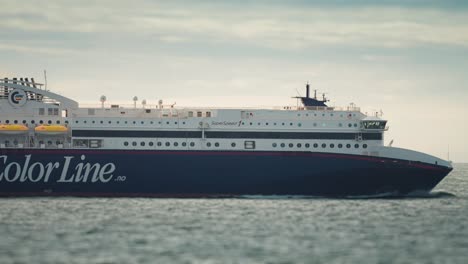 Colorline-Superspeed-passenger-ferry-en-route-in-the-open-sea-between-Denmark-and-Norway