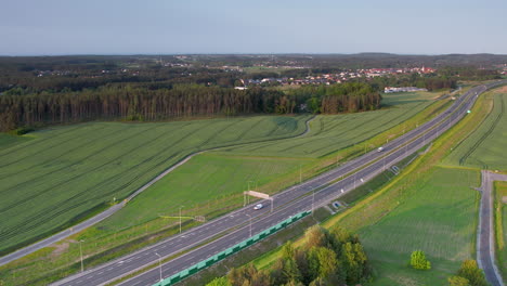 Aerial-view-of-Keilno-Road,picturesque-pathway-through-captivating-landscapes