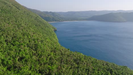 Bosque-Tropical-En-La-Serena-Playa-De-Playa-El-Valle-En-Samaná,-República-Dominicana