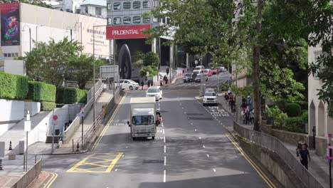 Traffic-at-Hong-Kong-Central-finance-district