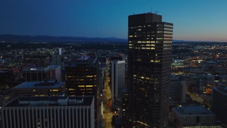 Denver,-Colorado-Während-Des-Sonnenaufgangs-Zur-Blauen-Stunde