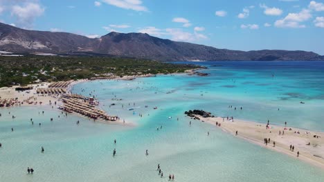 Playa-De-Elafonisi-En-La-Isla-Griega-De-Creta-Tomada-Por-Drone