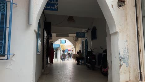 Famoso-Mercado-Tradicional-Tuisiano-De-Houmt-Souk-De-La-Isla-De-Djerba-En-Túnez