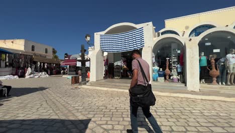 Pintoresco-Mercado-Tradicional-De-Houmt-Souk-De-La-Isla-De-Djerba-En-Túnez