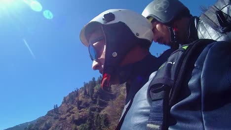 people-ready-for-take-off-for-paragliding-adventure-at-day-video-is-taken-at-manali-at-himachal-pradesh-india-on-Mar-22-2023