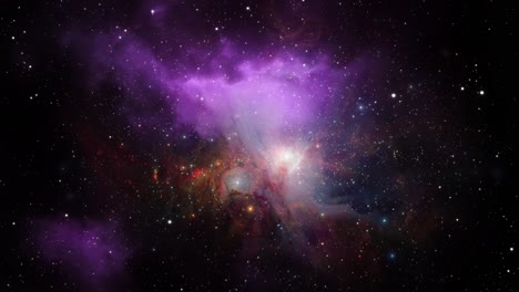 La-Belleza-De-La-Nebulosa-Púrpura-En-El-Gran-Universo