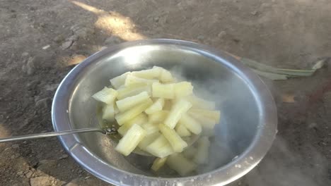 close-up-scene-of-steaming-a-fresh-Cassava-wafer-is-now-done-and-ready-to-eat