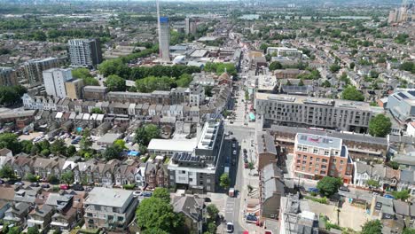 Drone-Ascendente,antena-Walthamstow-Town-Centre-East-London-Uk-Drone,antena