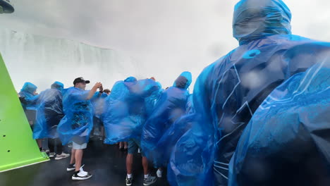 Maid-Of-The-Mist-Tourist-Boat-In-Niagara-Falls,-New-York-City---POV