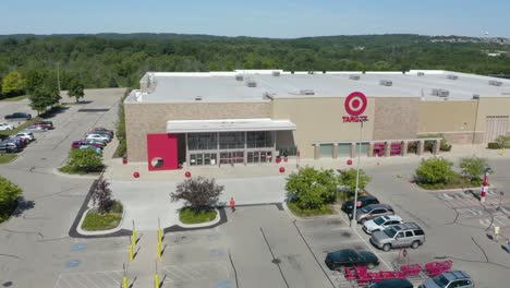 Amazing-Establishing-Aerial-Shot-of-Target-Corporation-Retail-Store