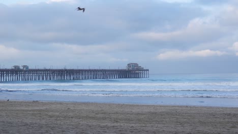 Oceanside,-Kalifornien-An-Einem-Bewölkten-Morgen