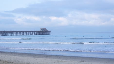 Oceanside,-Kalifornien-An-Einem-Bewölkten-Morgen