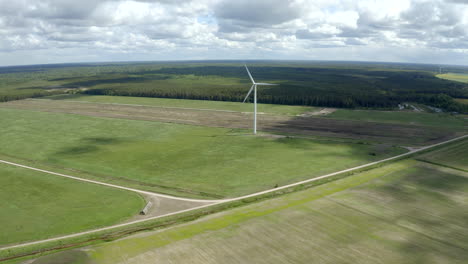 Wide-push-in-shoot-to-wind-turbine