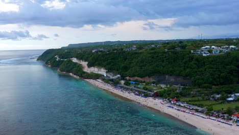 Tropical-Resorts-At-Gunung-Payung-Beach-In-Kuta-Selatan,-Kutuh,-Bali-Indonesia