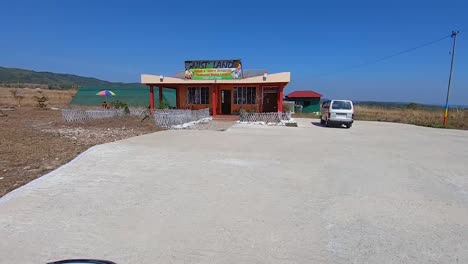 isolate-rastaurant-at-remote-location-with-bright-blue-sky-at-day-video-is-taken-at-dawki-meghalaya-north-east-india-on-July-06-2023