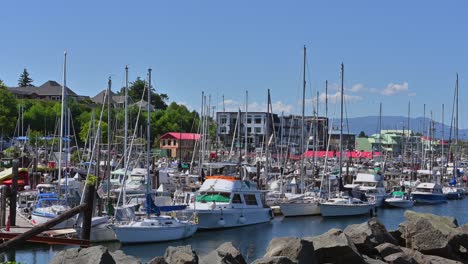 On-the-Water's-Edge:-Sailboats-and-Marinas-of-Campbell-River's-Coastline