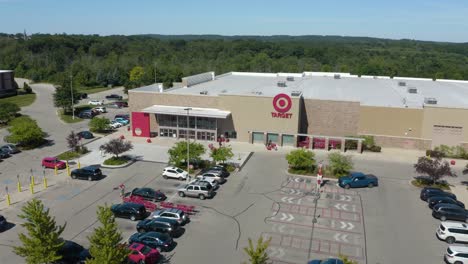 Cinematic-Drone-Shot-of-Target-Retail-Store-and-Corporation