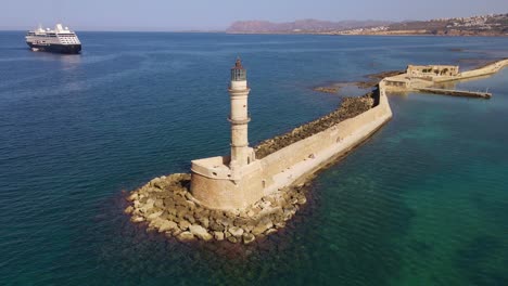 The-amazing-lighthouse-of-Chania-in-Crete-island