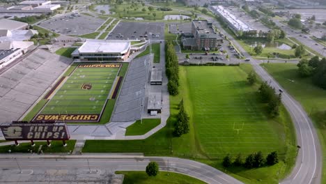 Central-Michigan-University-Kelly-Shorts-Fußballstadion-In-Mt