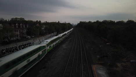 Go-Train-passing-through-residential-area