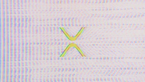 Xrp-Ripple-Kryptowährung-Analog-TV-Glitch-Noise-Textur