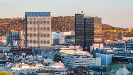 Iconic-Landmarks-With-Modern-Architecture-In-Oslo's-City-Skyline-In-Norway