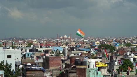 Bandera-India-En-La-Vieja-Delhi