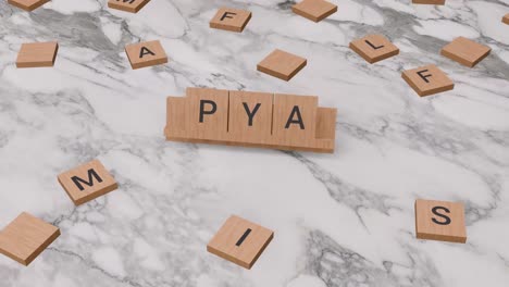 Pya-Wort-Auf-Scrabble