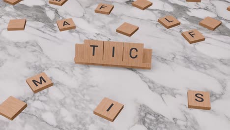 Tic-Wort-Auf-Scrabble
