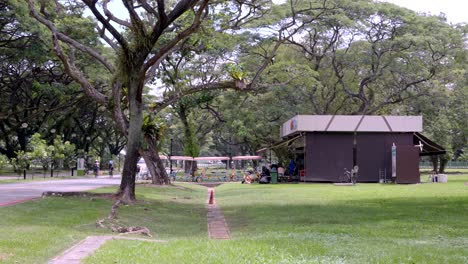 Bicycle-Rental-Station-At-The-East-Coast-Park-In-Singapore