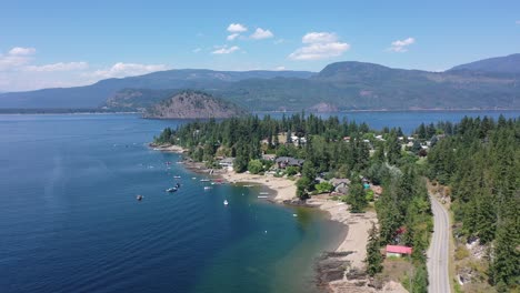 Above-Chase-and-Little-Shuswap-Lake:-Aerial-Experience-of-Village-Serenity