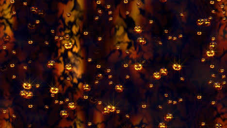 Halloween-Hintergrund-Kürbis-Eine-Schleifenkachel
