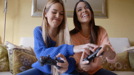 Woman-trying-to-cheat-in-video-game