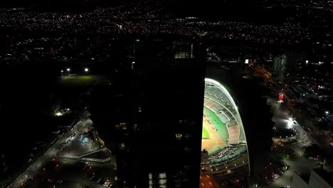 San-José,-Costa-Rica---28-De-Marzo-De-2023:-Vista-Aérea-Por-Drones-Del-Impresionante-Estadio-Nacional-En-El-Parque-Metropolitano-La-Savannah