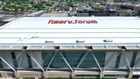 Fiserv-Forum-is-a-multi-purpose-arena-located-in-downtown-Milwaukee,-Wisconsin