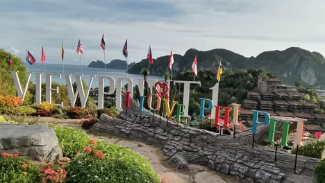 Koh-Phi-Phi-Viewpoint-'I-Love-Phi-Phi'-Signage-Overlooking-the-Island-in-a-Botanic-Garden