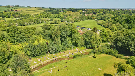 Aerial-drone-video-of-UK-rural-park